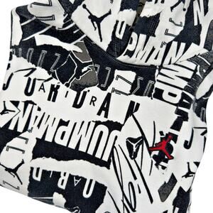 Nike Air Jordan Men's MED Jumpman All Over Logo Print Hoodie Sweatshirt